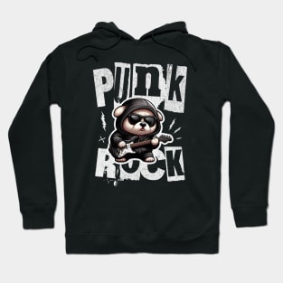 Punk Rock Pup 🎸 Dog Rocks Out Hoodie